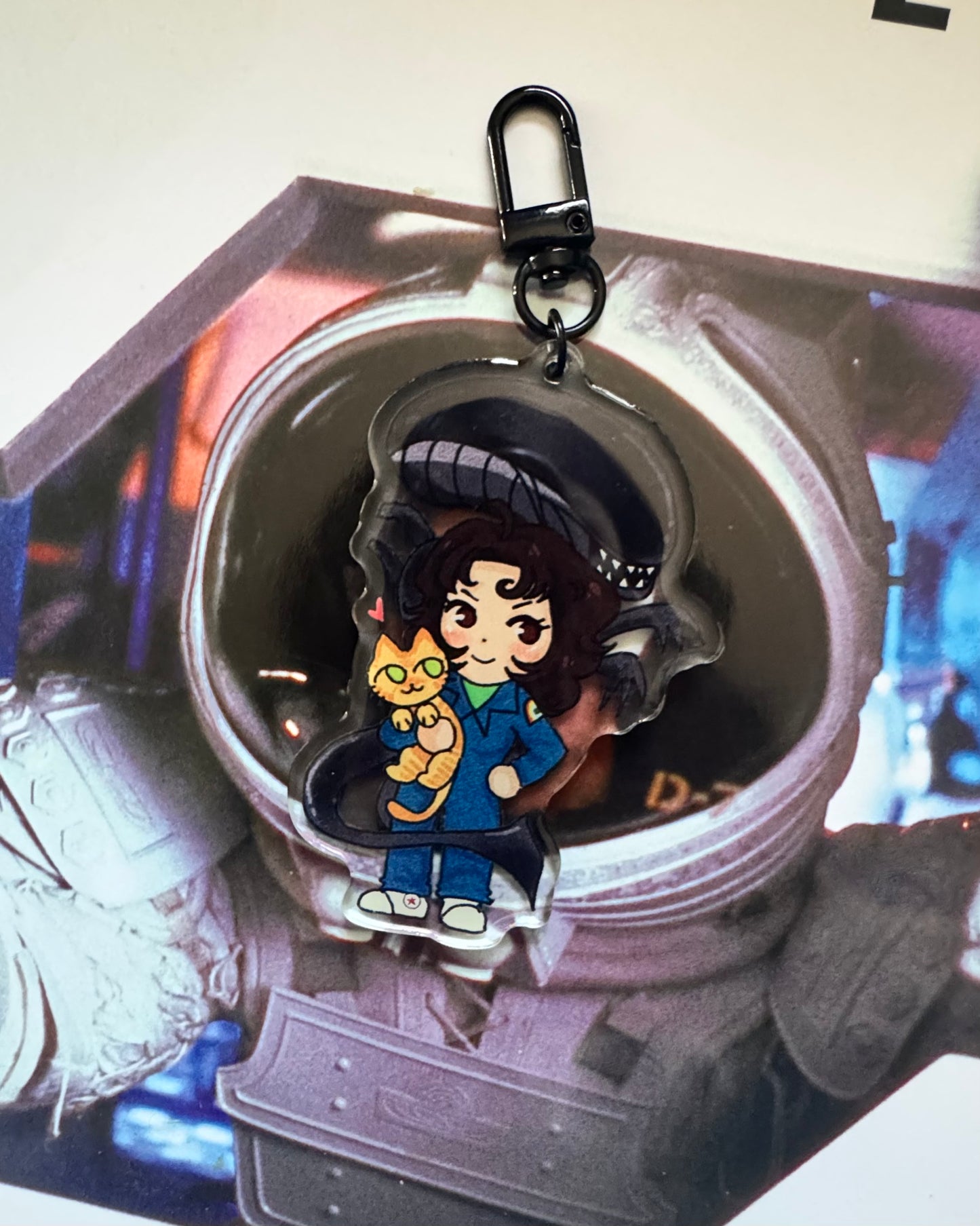 Ripley-Jonesy-Xeno Keychain
