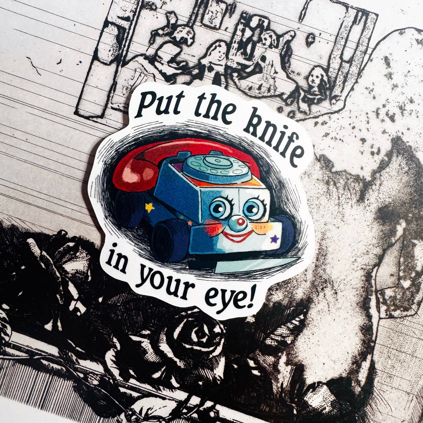 Skinamarink Toy Phone Sticker
