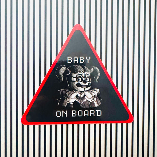 Circus Baby On Board Bumper Sticker
