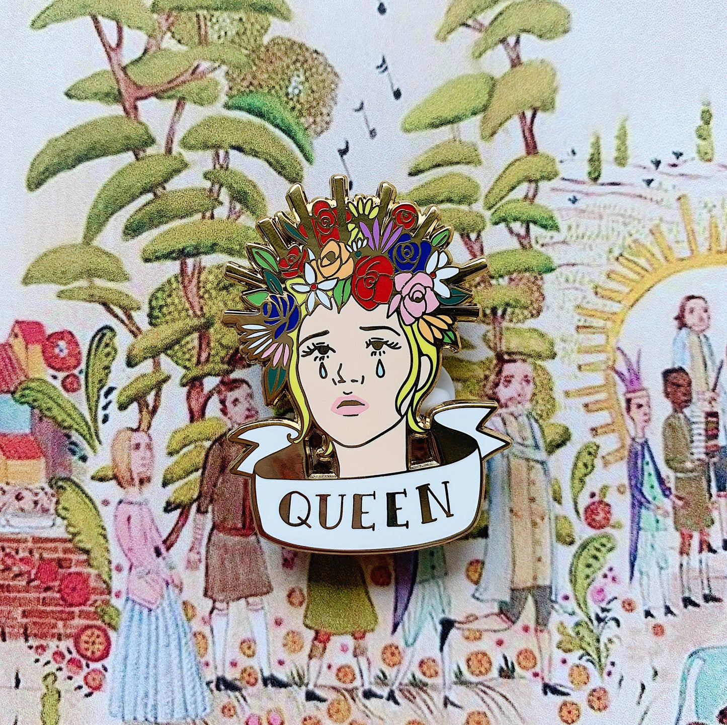 Horror Royalty King & Queen Enamel Pins