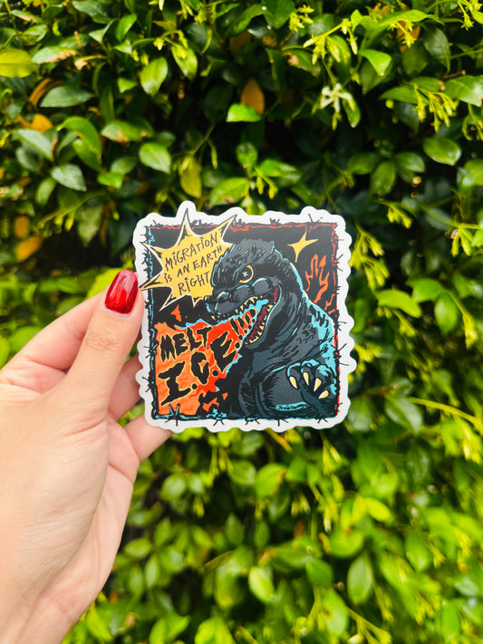 Godzilla MELT I.C.E. Sticker