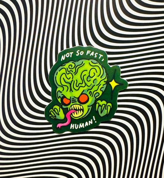 Attack From Mars Martian Sticker