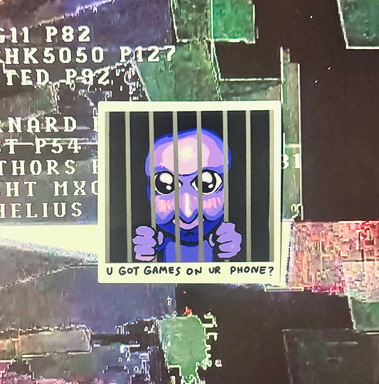 Bored Blue Demon Sticker