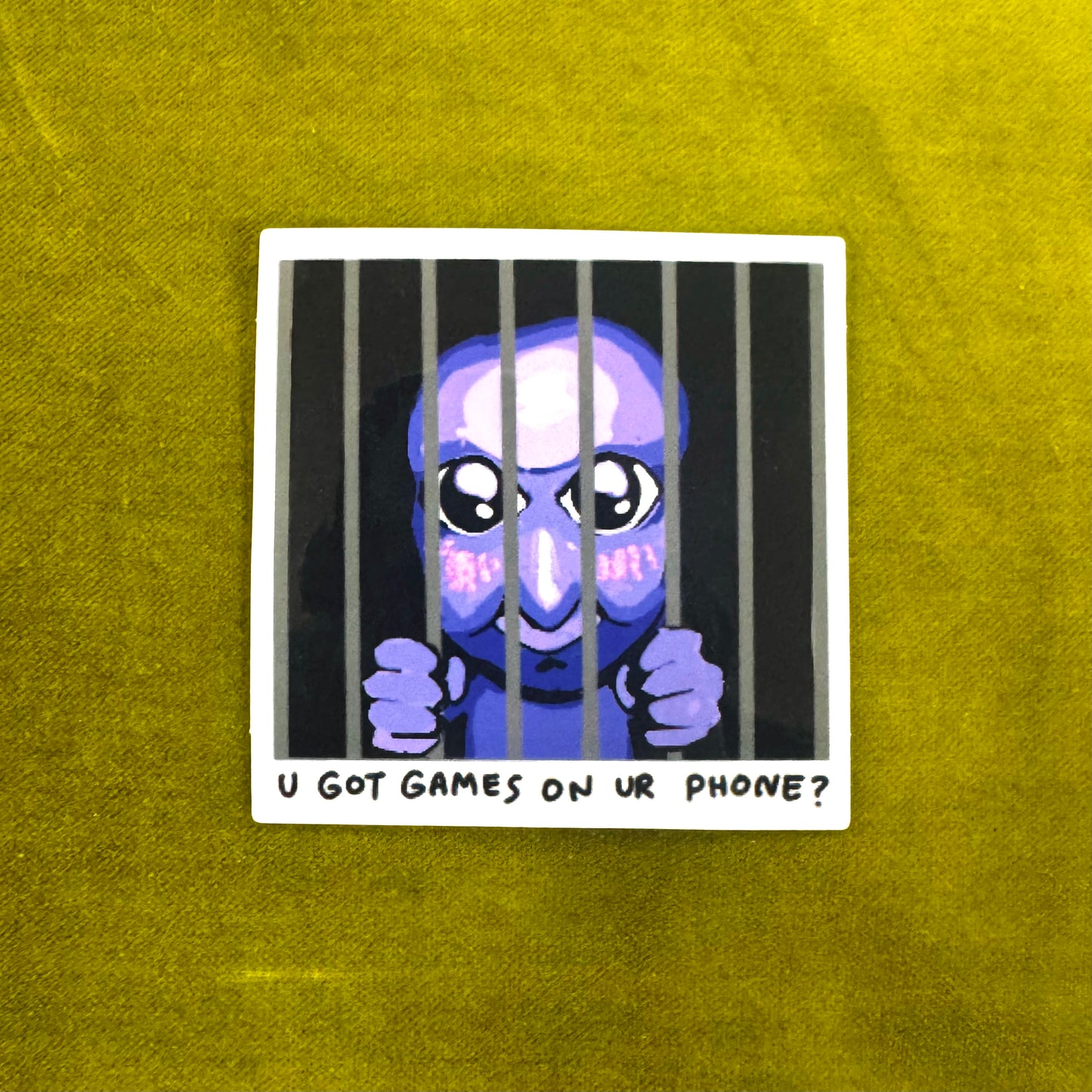 Bored Blue Demon Sticker