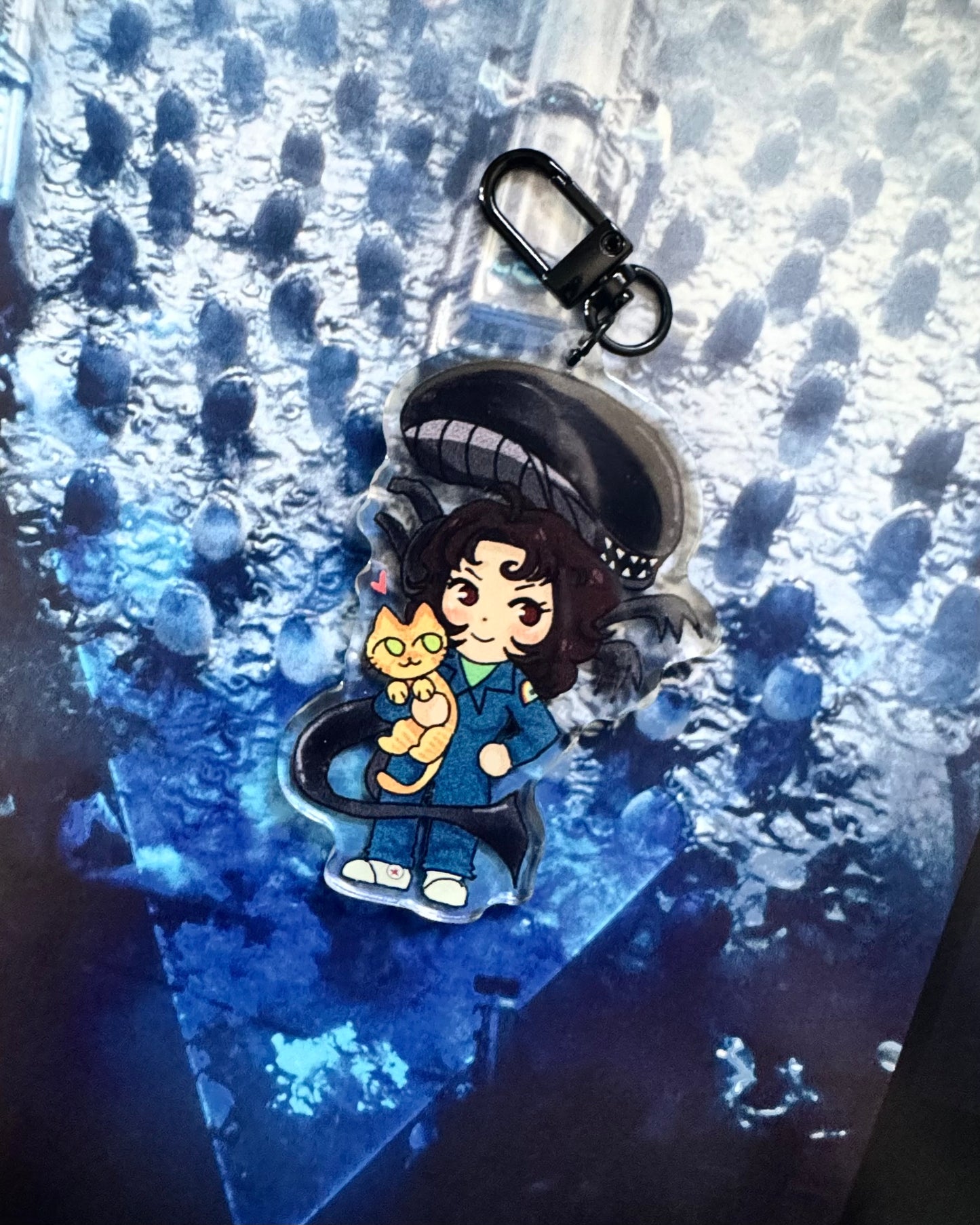 Ripley-Jonesy-Xeno Keychain