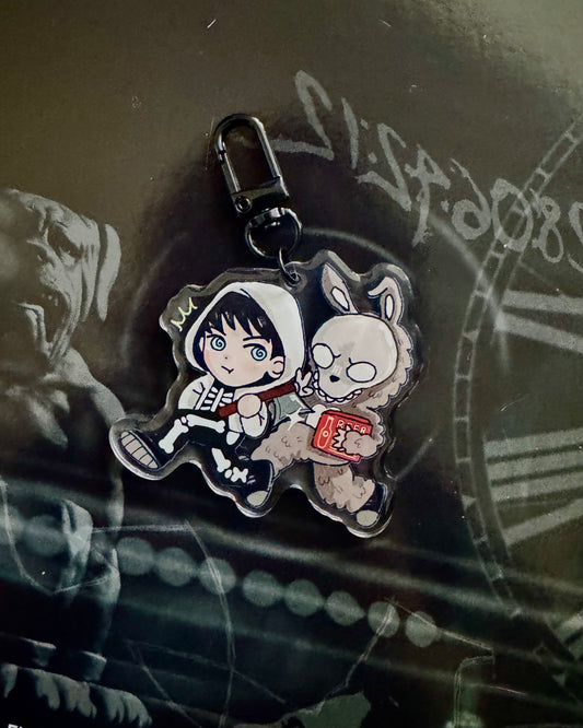 Donnie and Frank Beer Run Keychain
