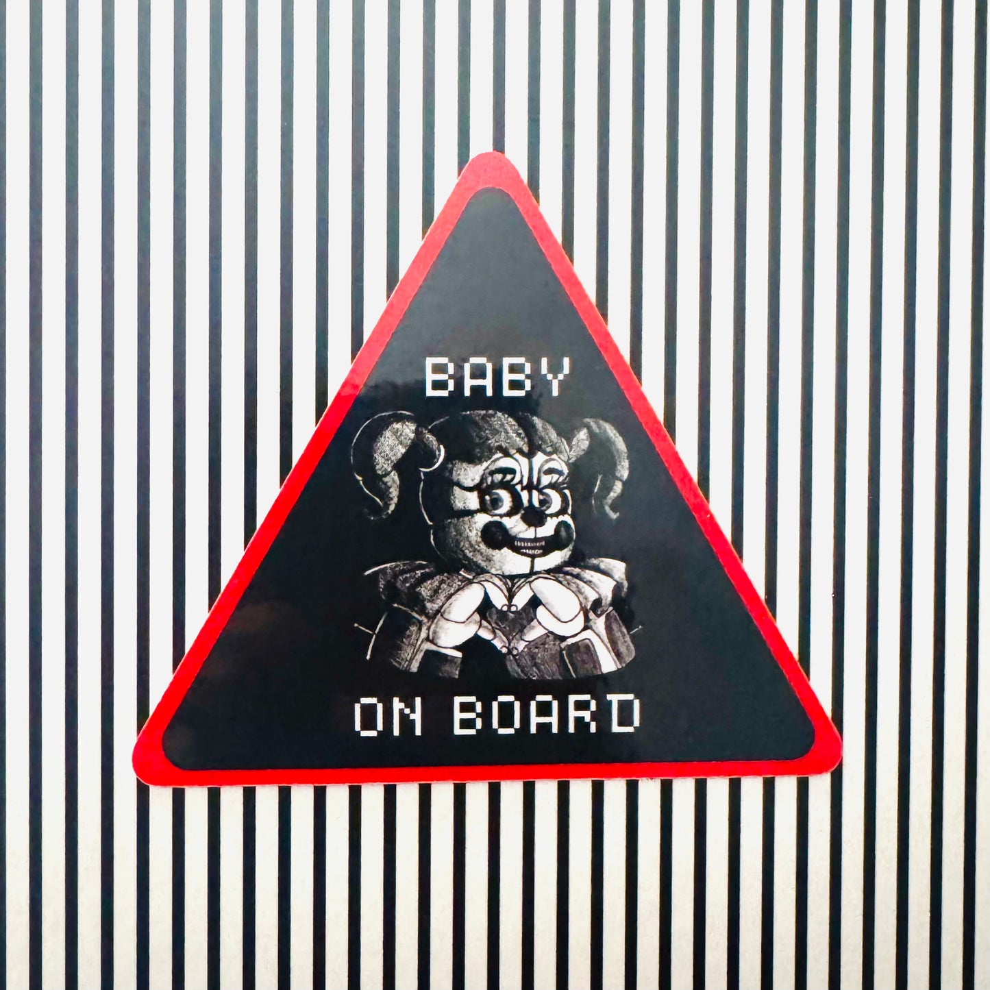 Circus Baby On Board Bumper Sticker