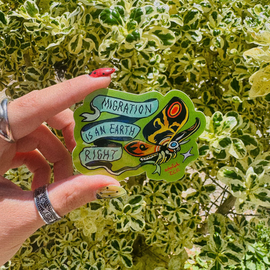 MOTHRA ʚїɞ Migration is an Earth Right Sticker
