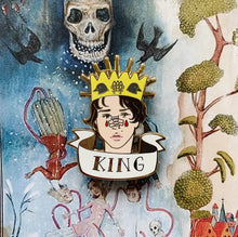 Load image into Gallery viewer, Horror Royalty King &amp; Queen Enamel Pins