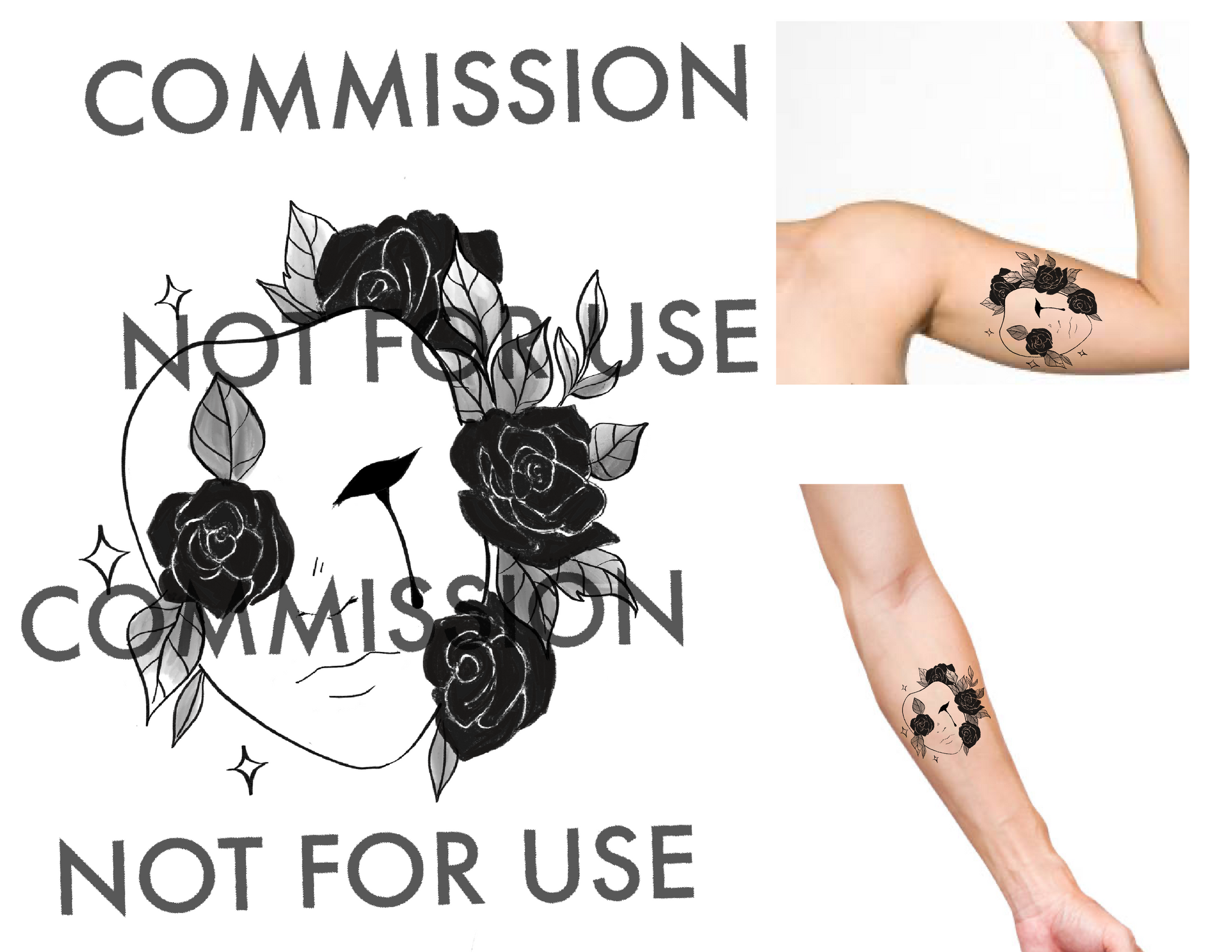 Am I Dreaming? — Two tattoo designs I did for a commission
