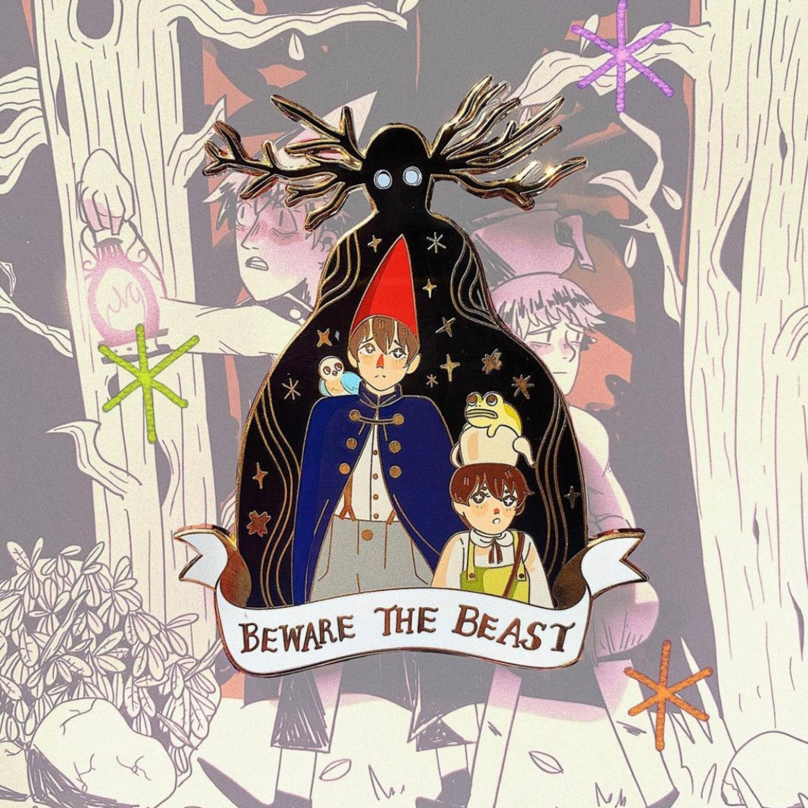 Beware the Beast OTGW Enamel Pin