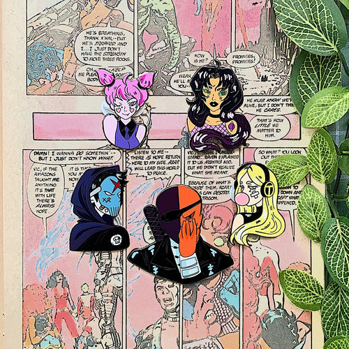 Teen Titans Villains + Antiheroes Enamel Pins