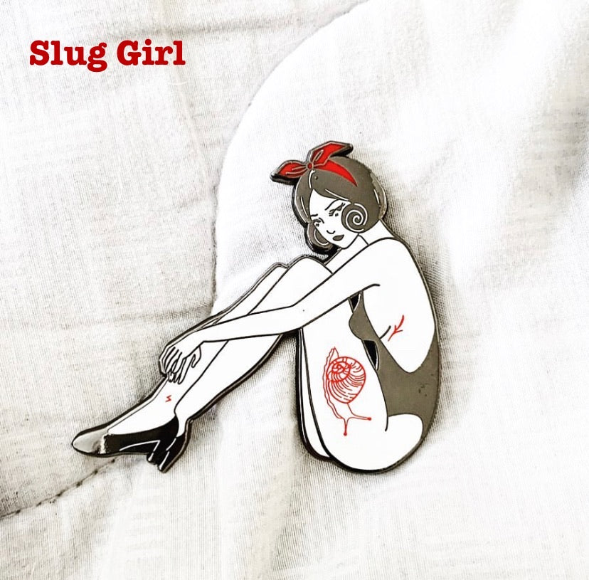 Junji Ito Pin-Up Babes Enamel Pins