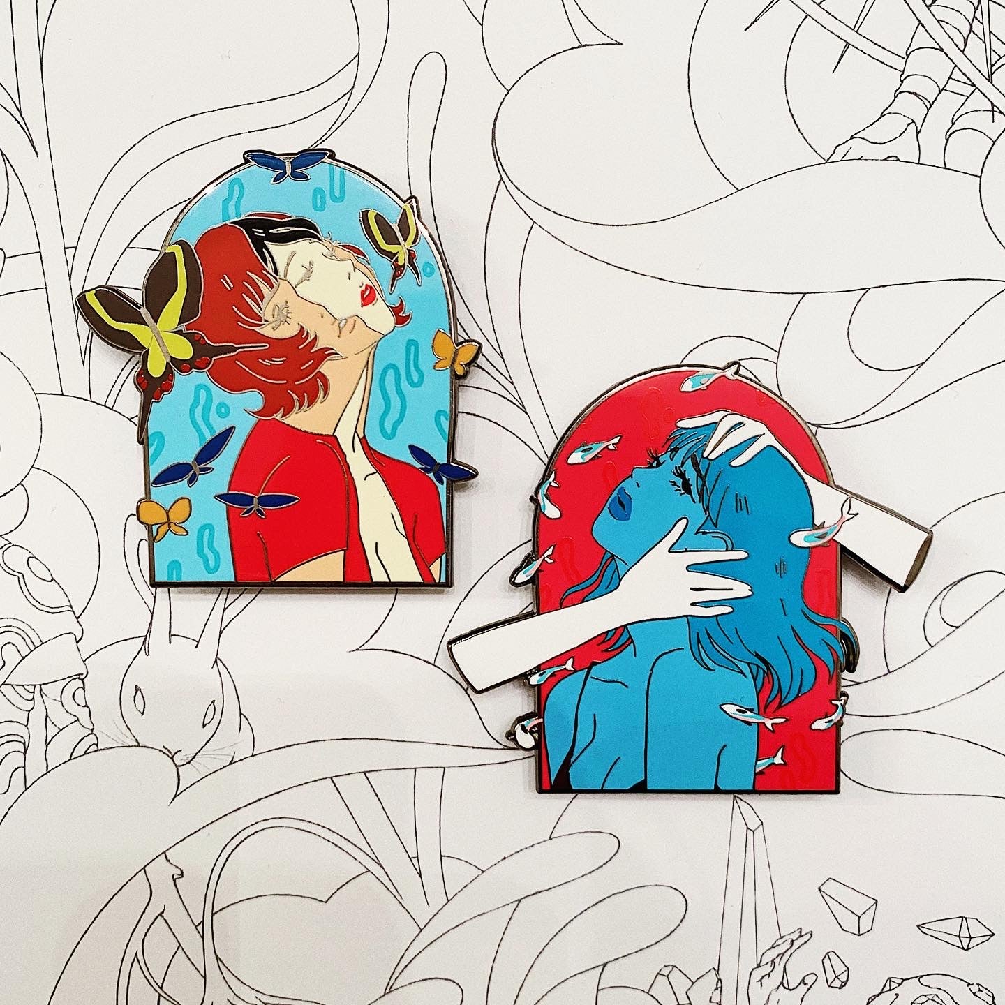 Paprika Window Enamel Pin