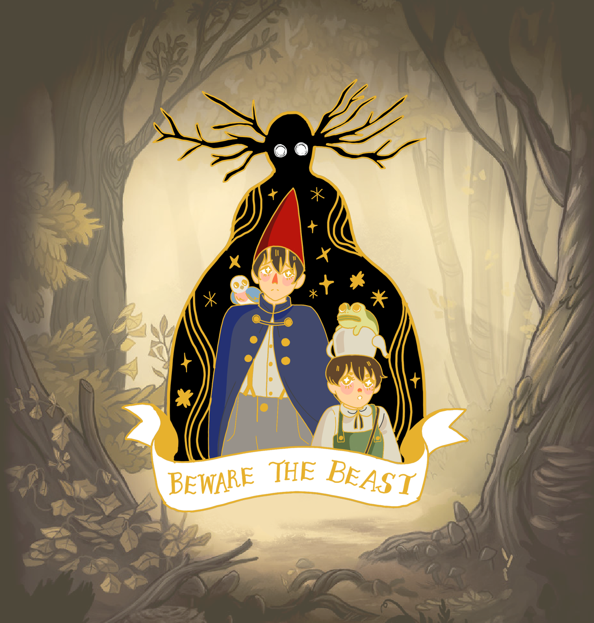 Beware the Beast OTGW Enamel Pin